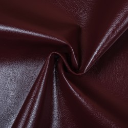 Ткань Дерматин (Кожзам) для мебели, цвет Бордовый (на отрез)  в Лабинске
