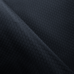 Ткань Оксфорд 300D PU Рип-Стоп СОТЫ, цвет Черный (на отрез)  в Лабинске