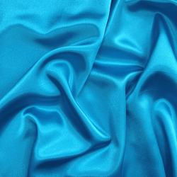 *Ткань Атлас-сатин, цвет Голубой (на отрез)  в Лабинске