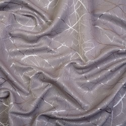 Ткань Блэкаут для штор светозатемняющая 75% &quot;Ледовое тиснение цвет Серый&quot; (на отрез)  в Лабинске