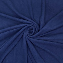 Ткань Флис Односторонний 130 гр/м2, цвет Темно-синий (на отрез)  в Лабинске
