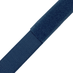 Контактная лента 25мм цвет Синий (велькро-липучка, на отрез)  в Лабинске