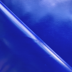 Тентовый материал ПВХ 450 гр/м2, Синий (Ширина 160см), на отрез  в Лабинске, 450 г/м2, 799 руб