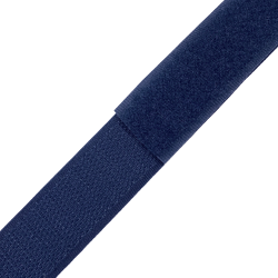 Контактная лента 25мм цвет Тёмно-Синий (Велькро-липучка), на отрез  в Лабинске