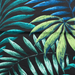 Интерьерная ткань Дак (DUCK), принт &quot;Тропические листья&quot; (на отрез)  в Лабинске